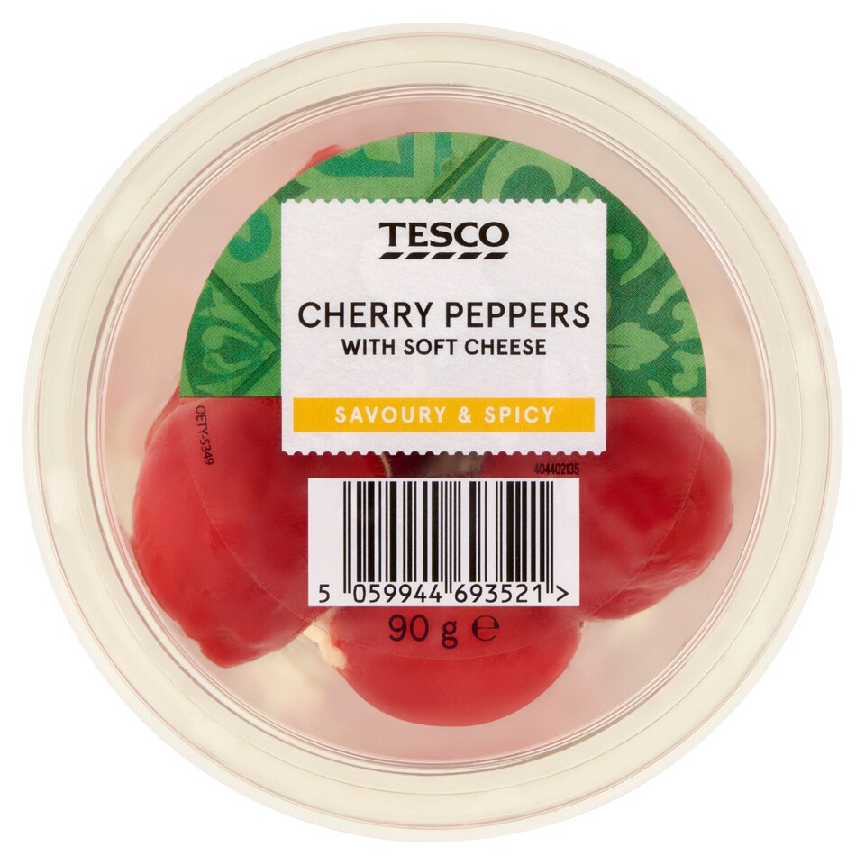 Tesco Cherry Peppers with Soft Cheese 90g