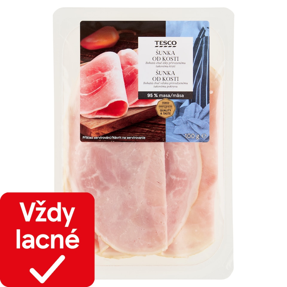Tesco Šunka od kosti špeciál 100 g