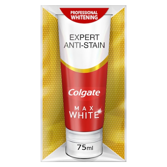 Colgate Max White AntiStain Whitening Toothpaste 75Ml Tesco Groceries