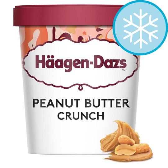 HaagenDazs Peanut Butter Crunch Ice Cream 460Ml Tesco Groceries