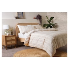 F&F Home Blue Coastal Stripe Duvet Set King Size