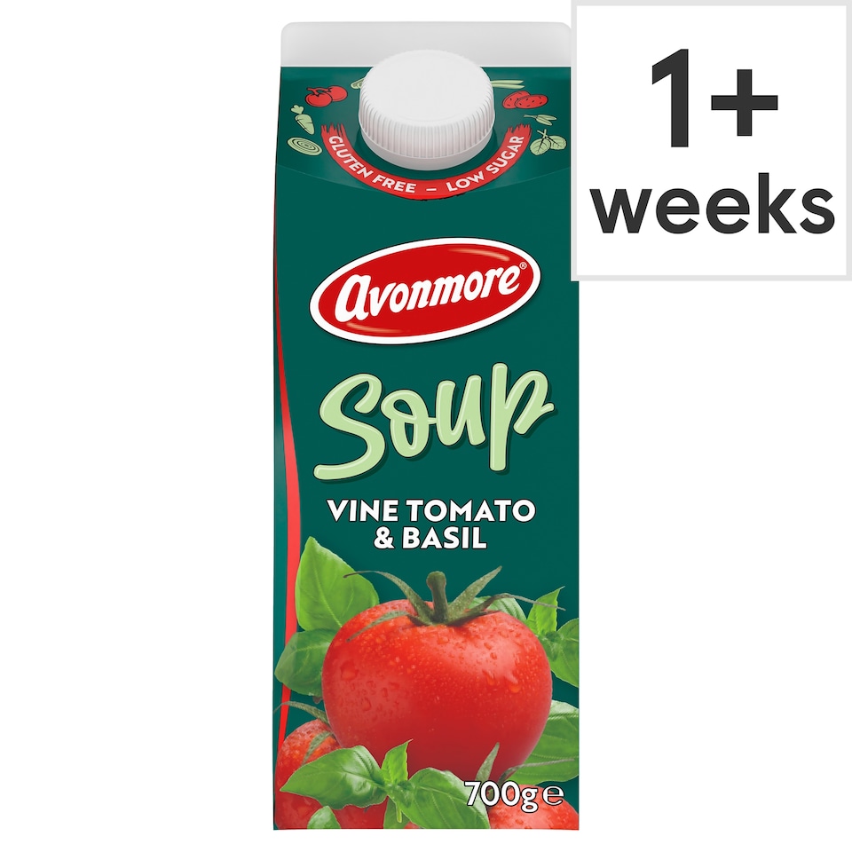 Avonmore Fresh Vine Tomato And Basil Soup 700G