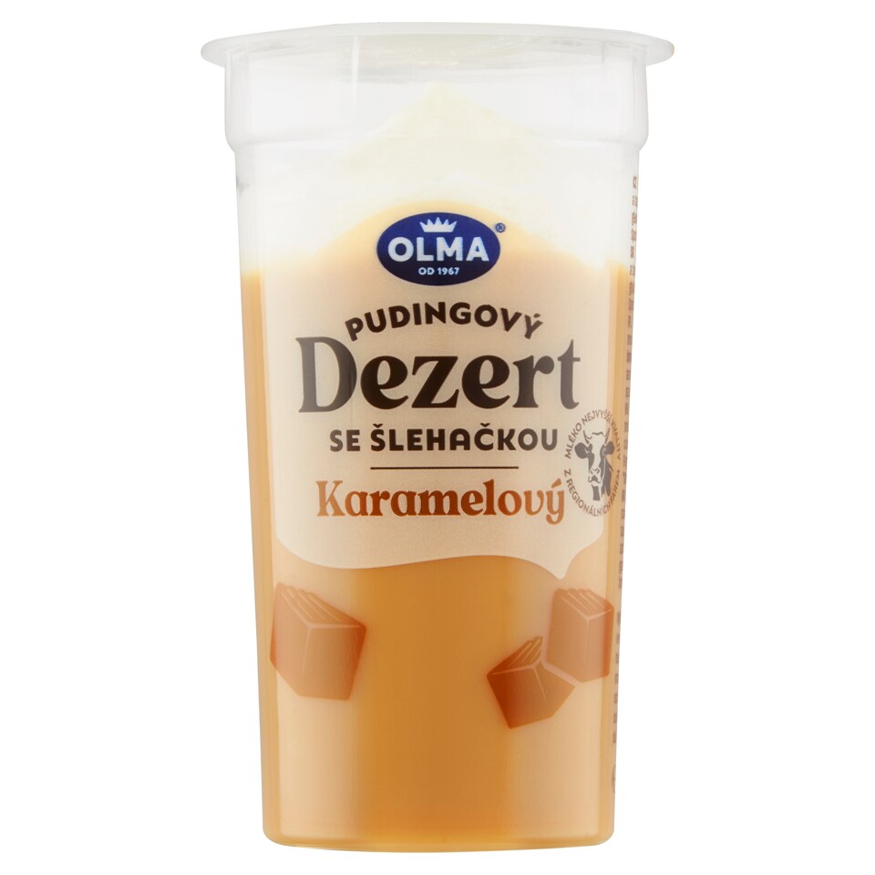 Olma Dezert Pudingový se šlehačkou karamelový 200g
