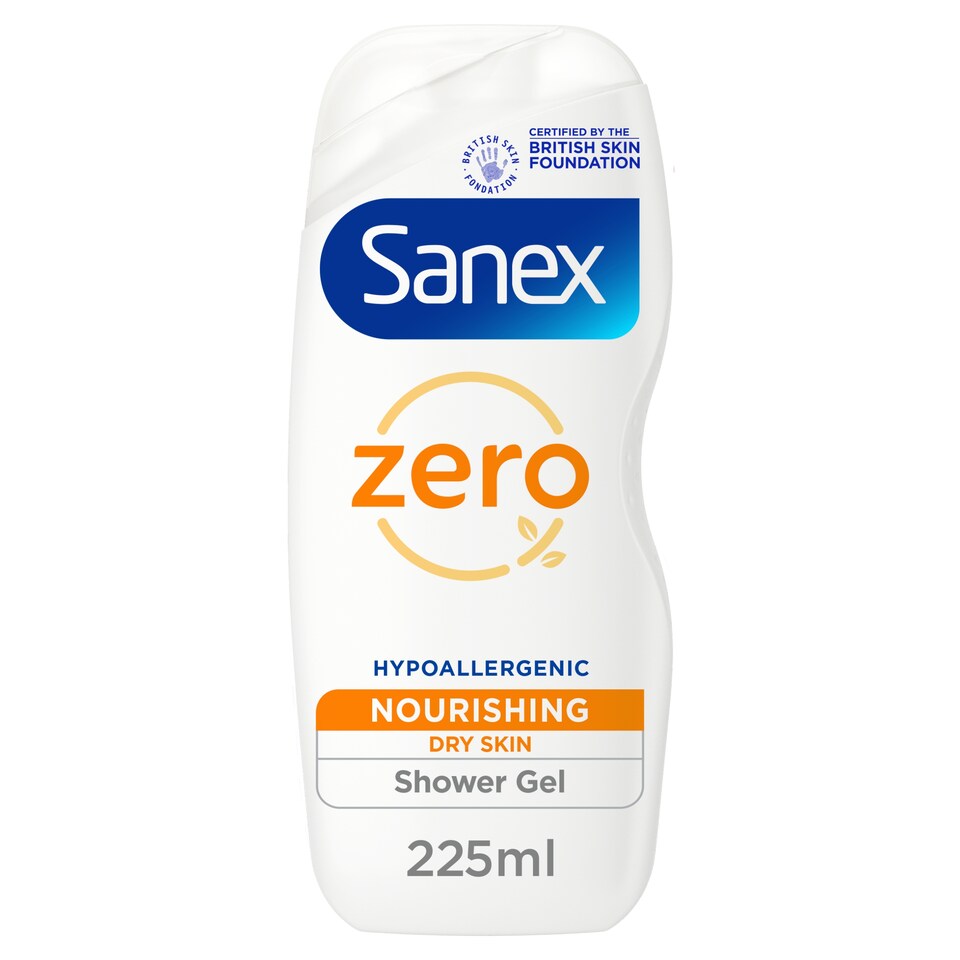 image 1 of Sanex Zero % Dry Skin Shower Gel 225Ml
