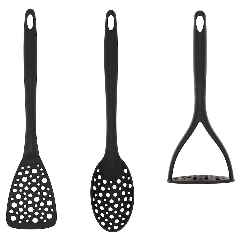 image 1 of Tesco 3 Piece Nylon Utensil Set