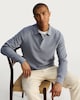 image 1 of F&F Pure Cotton Knitted Polo Jumper in Blue