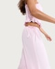 image 1 of OH ME OH MY Textured Wide Leg Beach Trousers in Pink