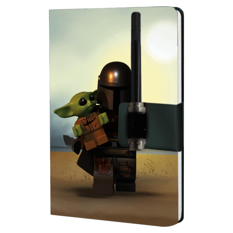 Lego Star Wars The Mandalorian Linajkový zápisník s gélovým perom Darksaber A5 192 strán