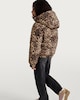 image 4 of F&F Girls Cropped Leopard Print Hooded Shower Resistant Jacket in Multi Brown