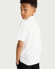image 3 of F&F Boys School 3-Pack Pure Cotton Short Sleeved Easy Dressing Polo Shirts in White