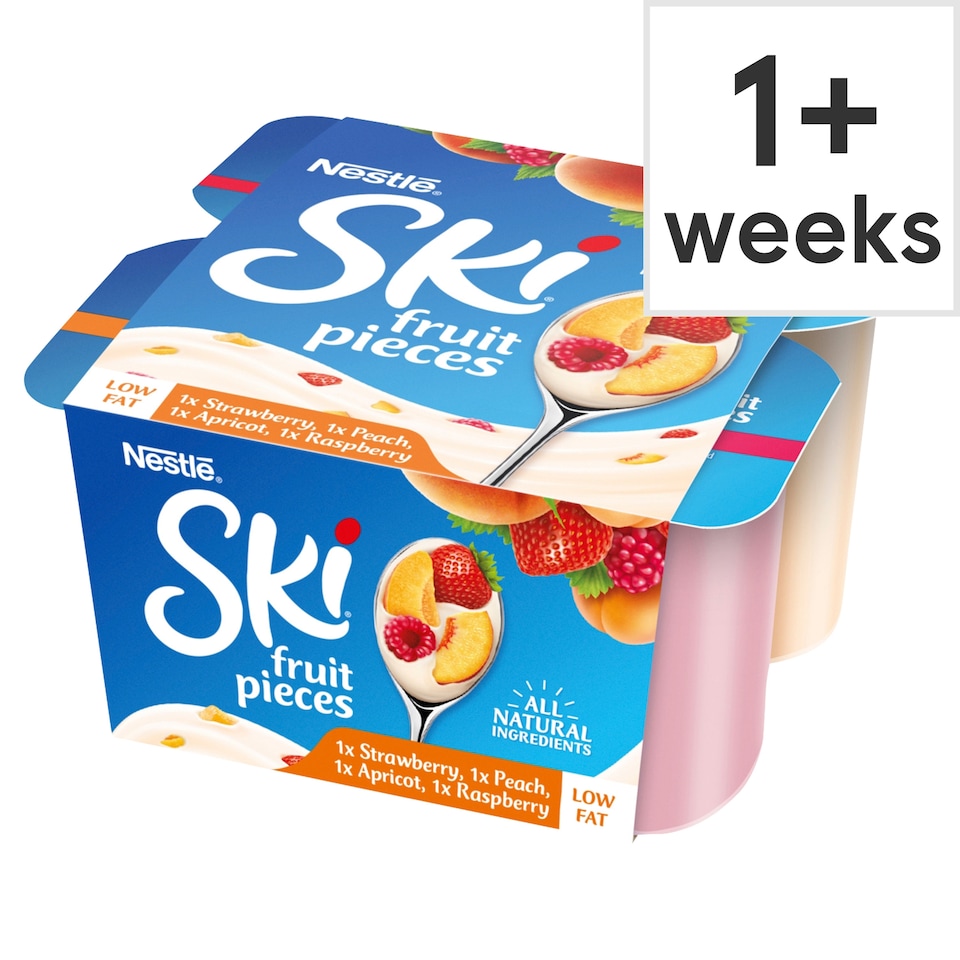 Ski Variety Fruit Yogurt 4X120g