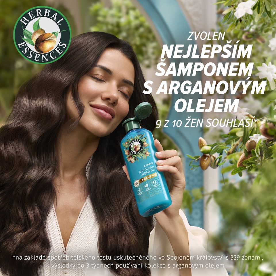 image 1 of Herbal Essences  Repair Moroccan Argan Oil Shampoo 350ml to Nourish Damaged Hair