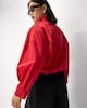 image 4 of F&F Pure Cotton Funnel Neck Track Jacket in Red