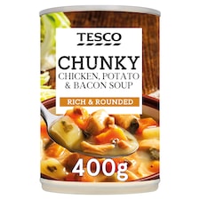 Tesco Chunky Chicken Potato & Bacon Soup 400G