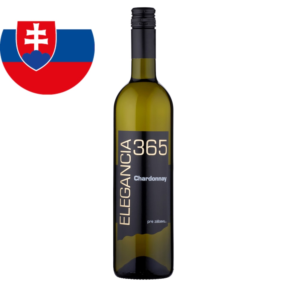 Elegancia 365 Chardonnay víno biele suché 0,75 l