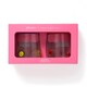 image 1 of Paperchase x Mélanie Johnsson Valentines 2 Pack Glass Tumblers