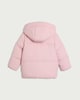 image 4 of F&F Girls Shower Resistant Hooded Padded Coat in Pink