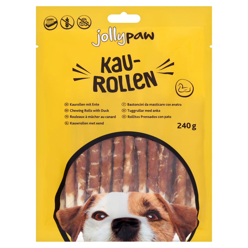 JollyPaw Kau-Rollen Chewing Rolls with Duck 240g