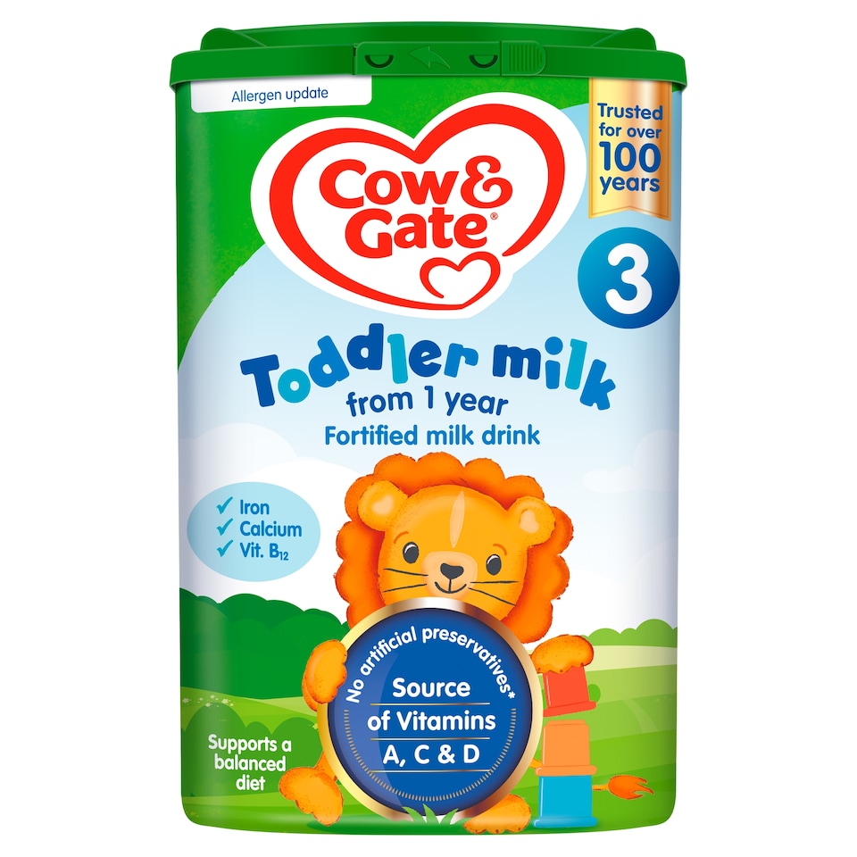 image 1 of Cow & Gate 3 Toddler Milk Formula 1+ Years 800g