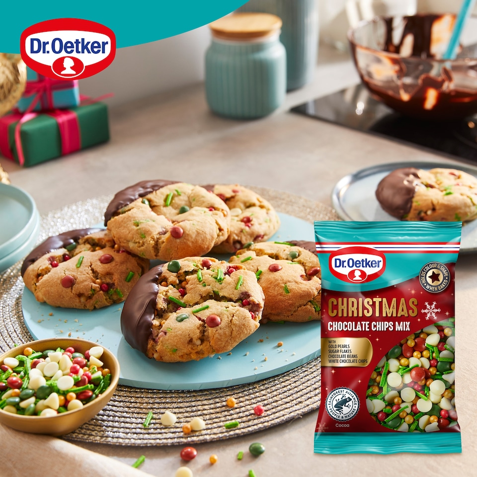 image 1 of Dr. Oetker Christmas Chocolate Chip Mix 90g