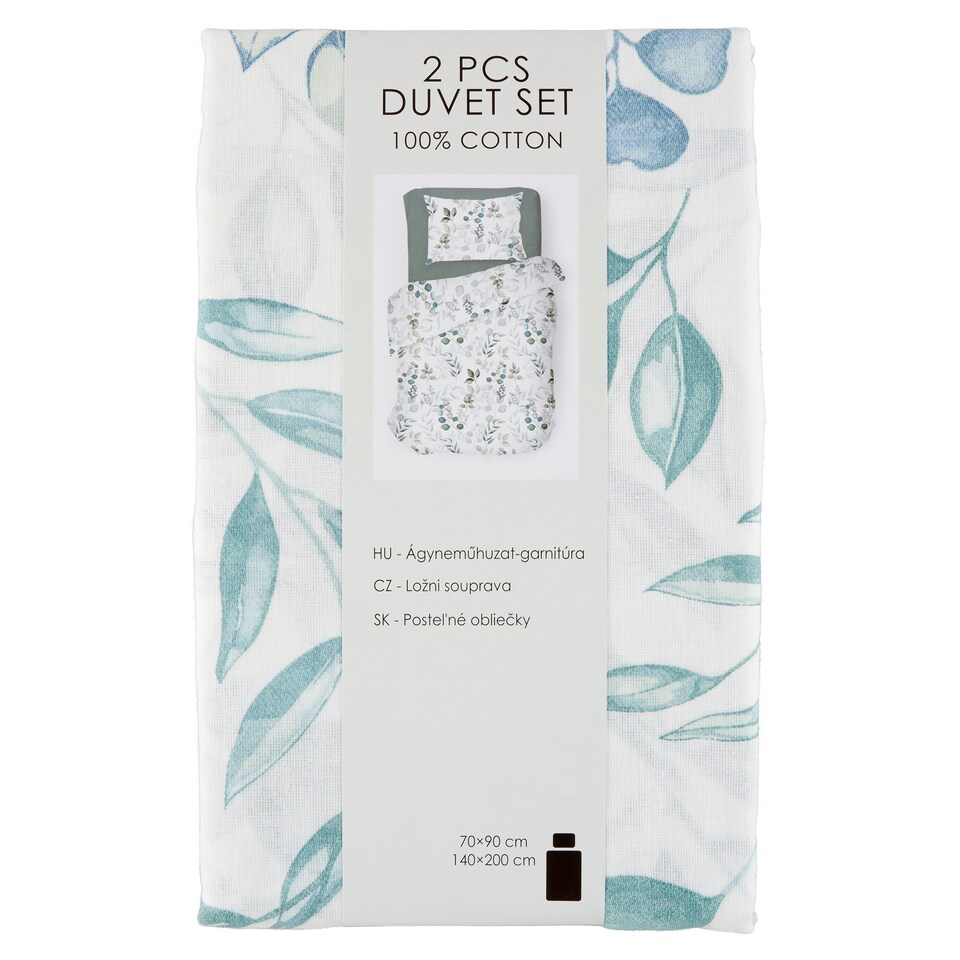 Watercolour Leaves ágyneműhuzat-garnitúra 140 cm x 200 cm