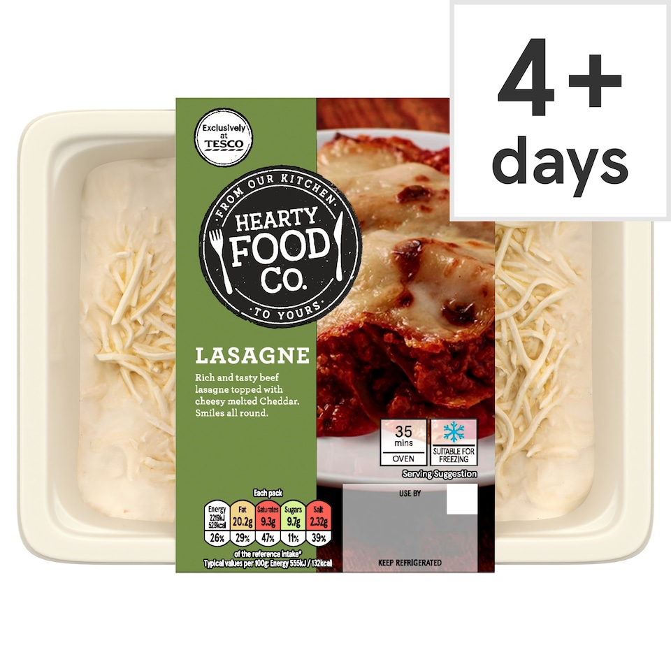 Hearty Food Co. Lasagne 400g