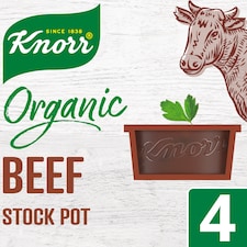 Knorr Organic Beef Stock Pot 4x26g