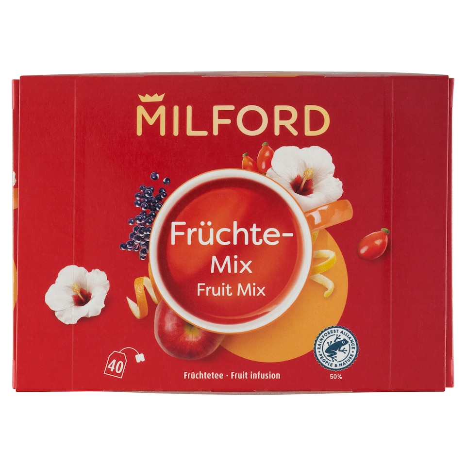 Milford Fruit Mix Fruit Infusion 40 Tea Bags 90 g