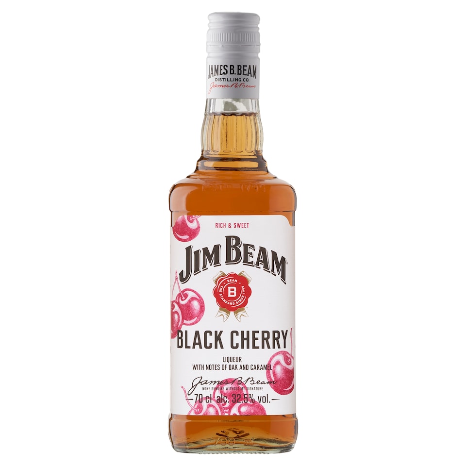 Jim Beam Black Cherry Flavoured Bourbon Whiskey-Based Liqueur 32,5% 0,7 l