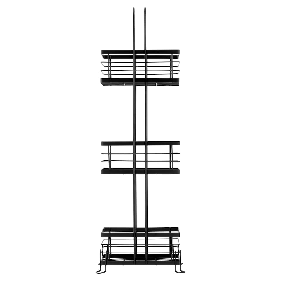 image 1 of F&F Home Smart Storage Three-Tier Basket Black