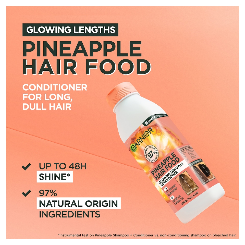 image 1 of Garnier Ultimate Blends Hair Food Pineapple Conditioner 350ml