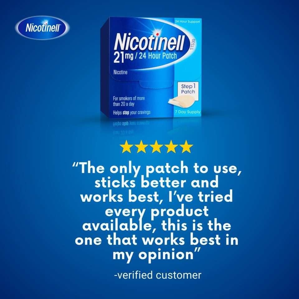 image 1 of Nicotinell TTS 30 Stop Smoking Aid Step 1 21mg Nicotine Patches 7s