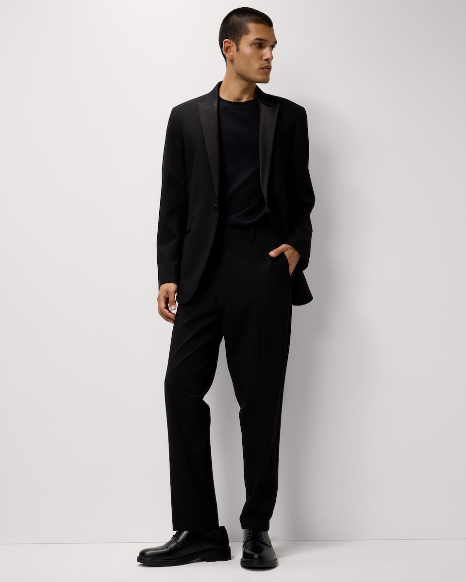 image 1 of F&F Tailored Fit Formal Trousers in Black