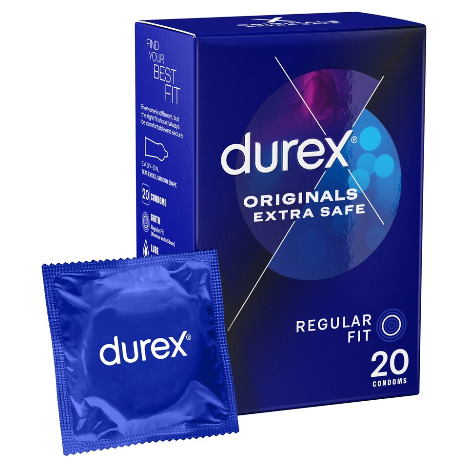 image 1 of Durex Originals Extra Safe Condoms Regular Fit 20 Pack