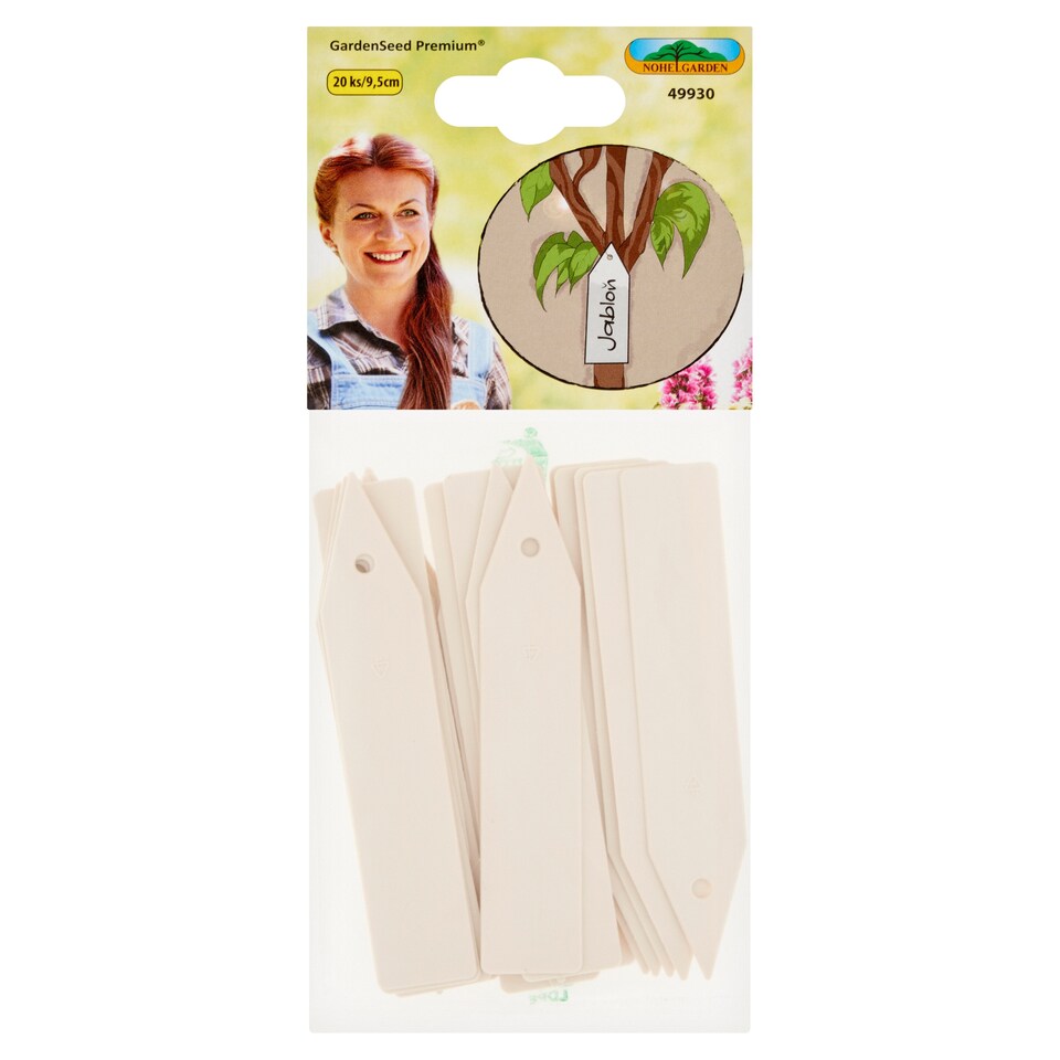 Nohel Garden Visačka béžová 9,5 x 1,8 cm 20 ks 