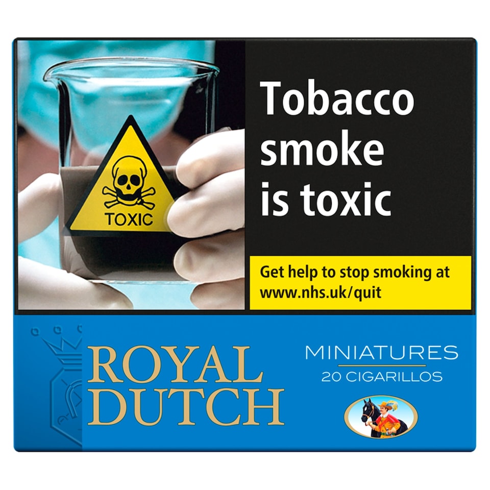 Royal Dutch Blue Miniatures 20 Cigarillos Tesco Groceries