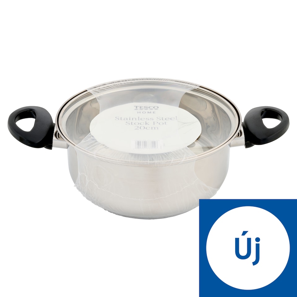Tesco Home Stainless Steel Stock Pot 20 cm