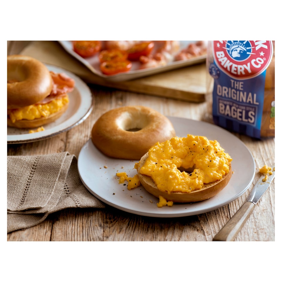 image 1 of New York Bakery Co The Original Plain Bagels 5 Pack
