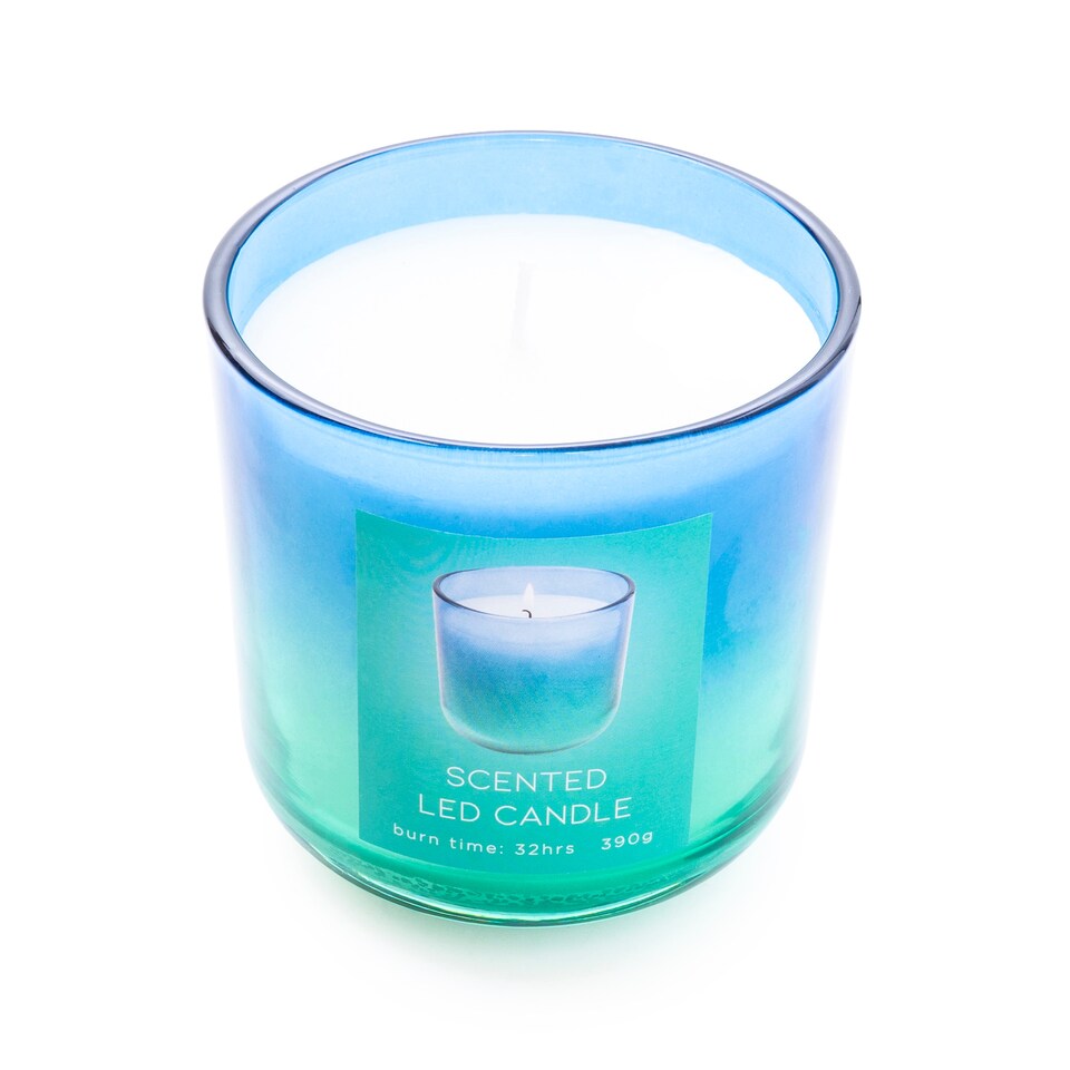 Candlelight Blue/Green Lightup Candle 390G