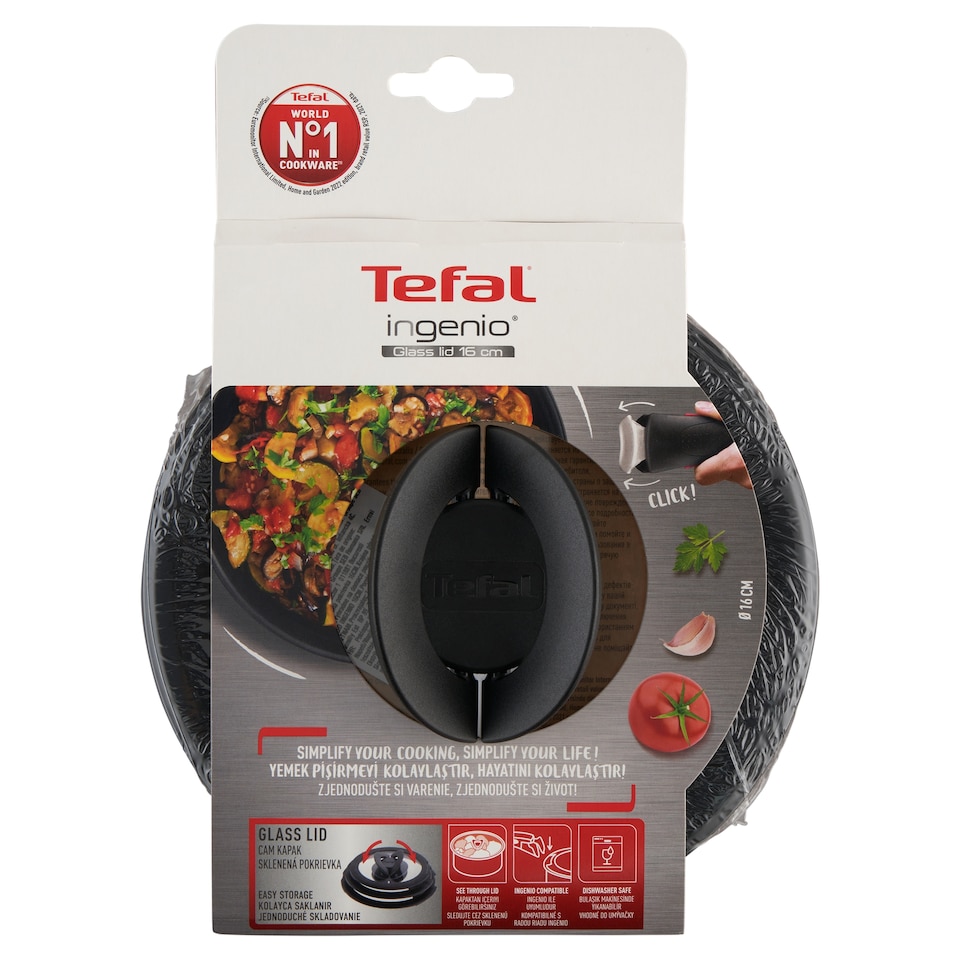 Tefal Ingenio üvegfedő 16 cm