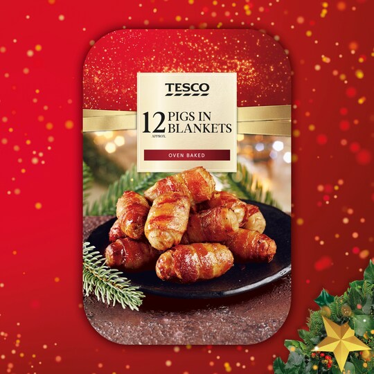 Tesco 12 Pigs In Blankets 150G Tesco Groceries