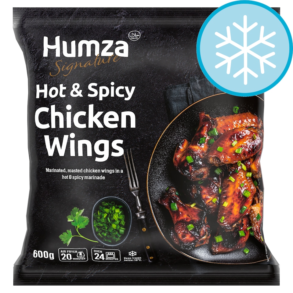 Humza Hot & Spicy Chicken Wings 600g