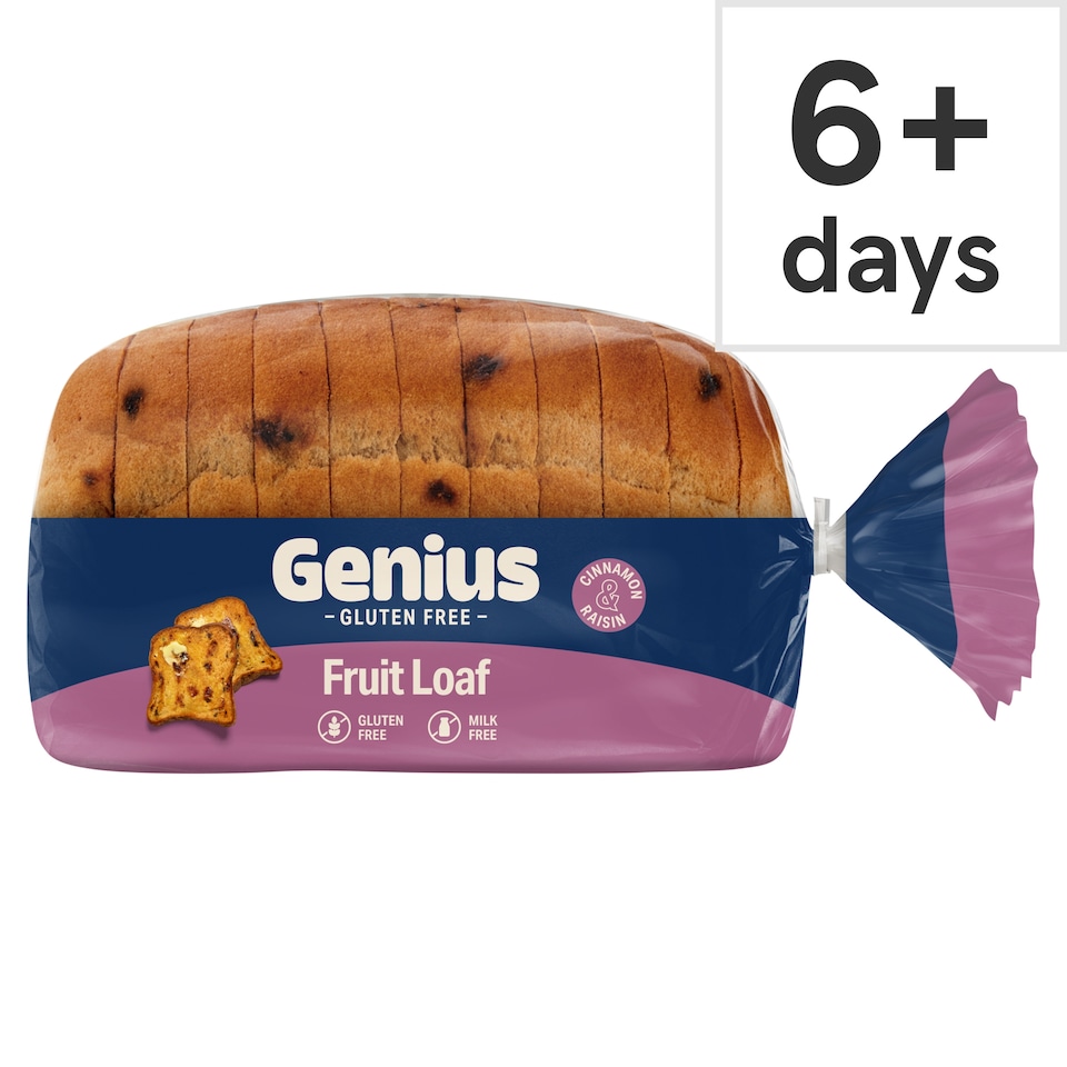image 1 of Genius Gluten Free Cinnamon & Raisin Spicy Loaf 400g