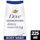 image 1 of Dove Deeply Nourishing 24hr Moisturisation Advanced Care Body Wash Shower Gel 225ml