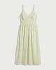 image 4 of The F&F Edit Pure Cotton Embroidered Patchwork Midi Dress in Green