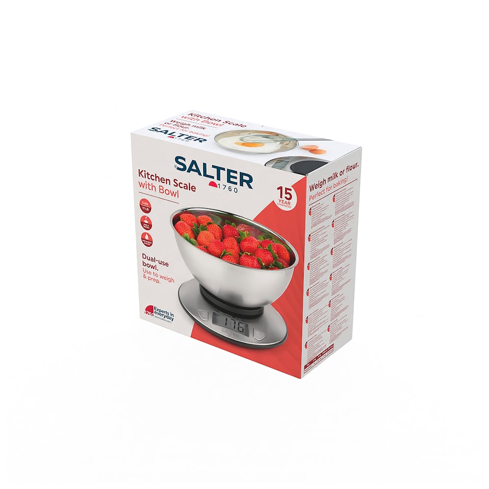 image 1 of Salter Stainless Steel Scale with bowl