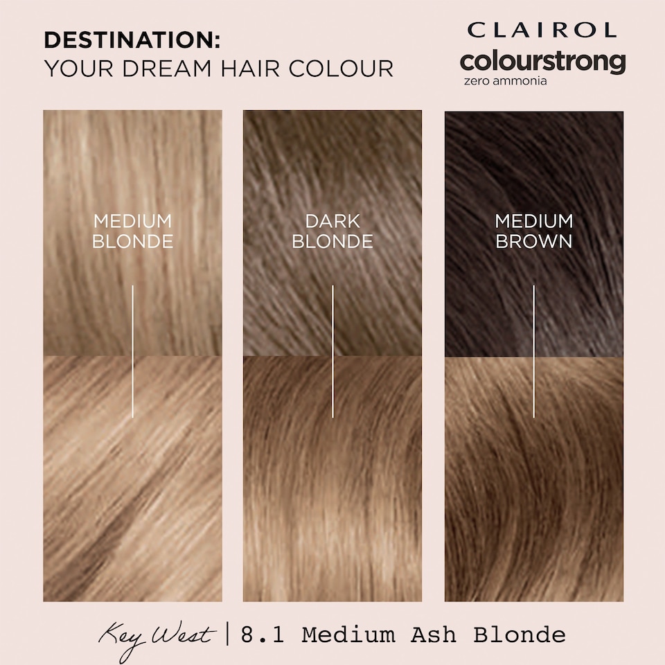 image 1 of CLAIROL COLOUR STRONG PERMANENT HAIR DYE - 9.1 LIGHT ASH BLONDE