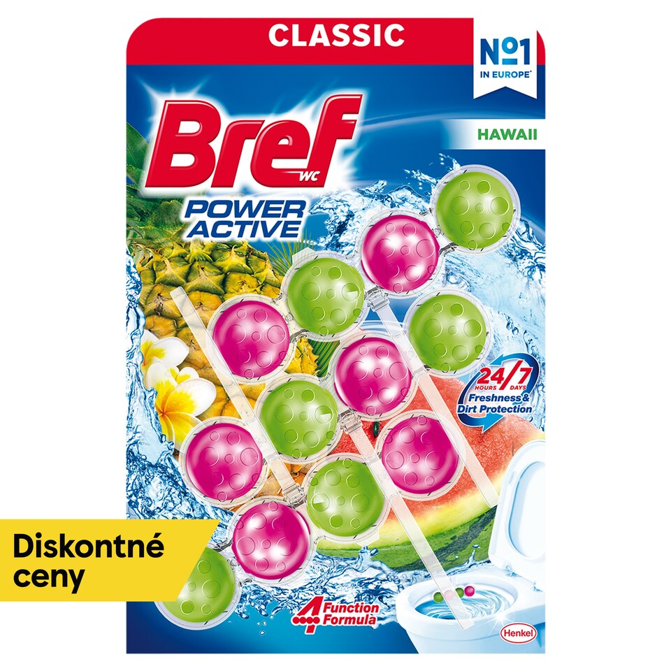 Bref Power Active Hawaii tuhý WC blok 3 x 50 g