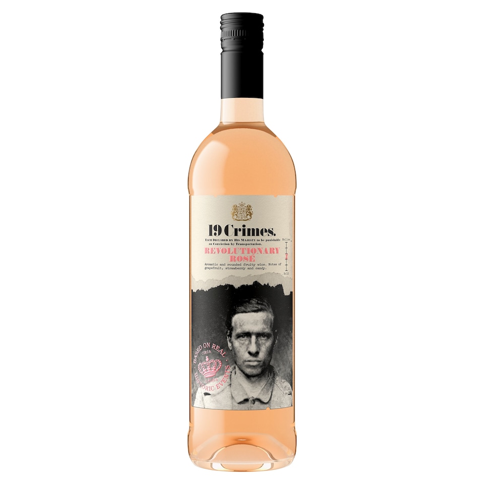 19 Crimes Revolutionary Rose Wine 750Ml Tesco Groceries