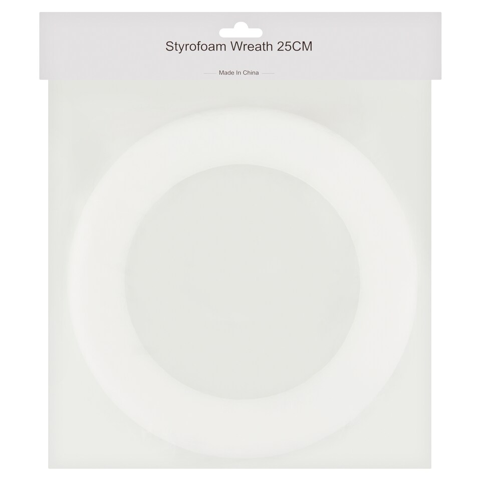 Styrofoam Wreath 25 cm